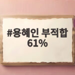 용혜인 부적합 61%