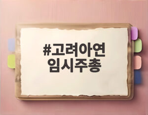 고려아연 임시주총