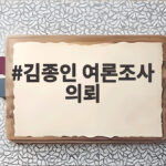 김종인 여론조사 의뢰