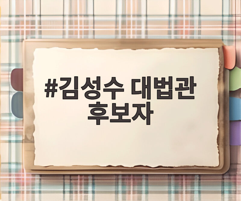 김성수 대법관 후보자