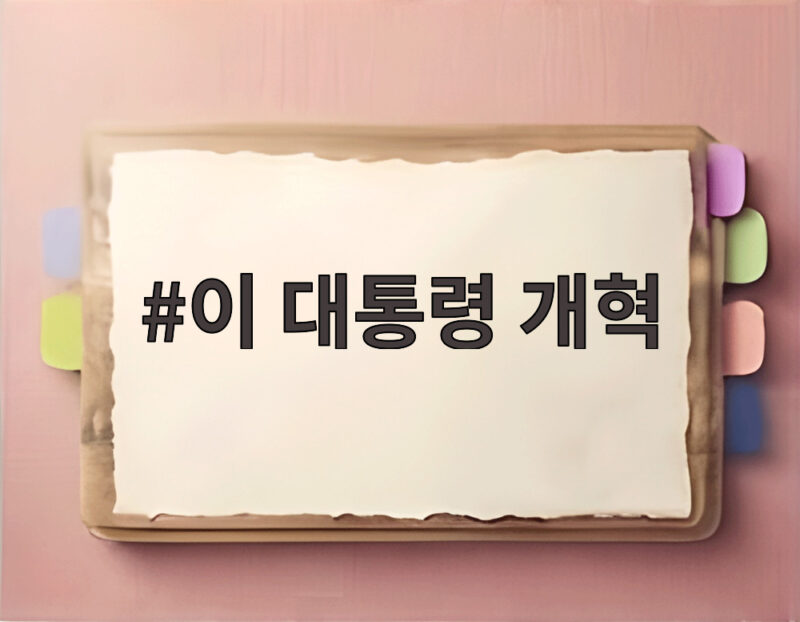 이 대통령 개혁 속도조절 메시지가 주는 의미와 향후 방향 1 이 대통령 개혁
