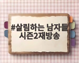 살림하는 남자들 시즌2재방송