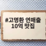 고명환 연매출 10억 맛집