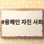 용혜인 자진 사퇴