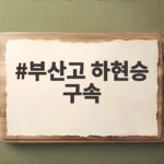 부산고 하현승 구속