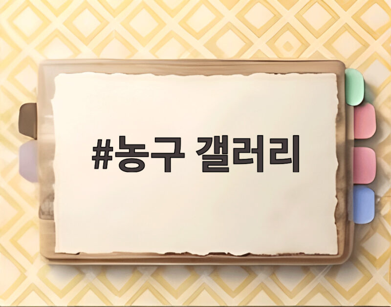 농구 갤러리에서 만나는 농구 문화의 새로운 즐거움 이야기 1 농구 갤러리