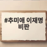 추미애 이재명 비판 발언에 김민석이 공개 제동을 건 이유와 여권 갈등 추미애 이재명 비판