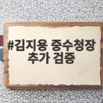 김지용 중수청장 추가 검증