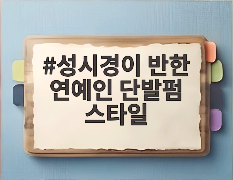 성시경이 반한 연예인 단발펌 스타일 얼굴형별 어울림과 손질 팁 1 성시경이 반한 연예인 단발펌 스타일