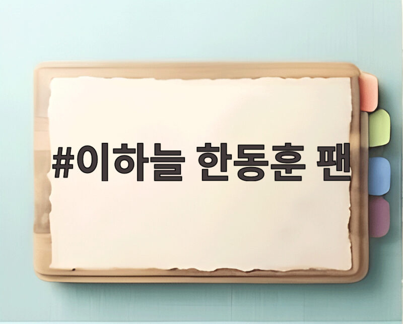 이하늘 한동훈 팬 화답 SNS에 담긴 팬심과 청문회 관전 포인트 1 이하늘 한동훈 팬