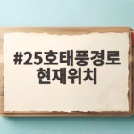 25호태풍경로 현재위치와 두쥐안 예상 경로 한반도 영향 확인 25호태풍경로 현재위치
