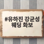유하진 강균성 웨딩 화보