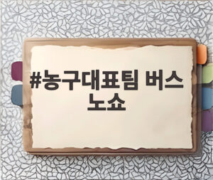 농구대표팀 버스 노쇼