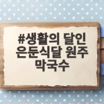 생활의 달인 은둔식달 원주 막국수, 40년 비법의 동치미 막국수 맛보기 생활의 달인 은둔식달 원주 막국수