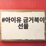 아이유 금거북이 선물부터 새벽 오픈런까지 대선배 사랑법 아이유 금거북이 선물