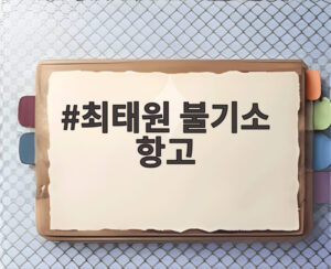 최태원 불기소 항고