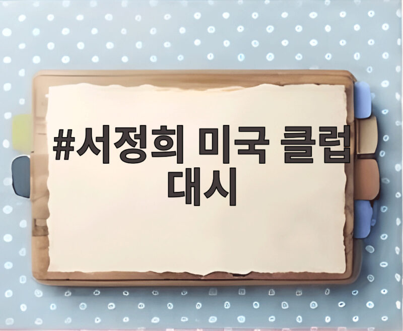 서정희 미국 클럽 대시 받고 딸 앞에서 콧대 높게 노라고 한 사연 1 서정희 미국 클럽 대시