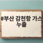 부산 감천항 가스 누출 사고 5명 다쳐 2명 심정지 구조 뒷이야기 부산 감천항 가스 누출