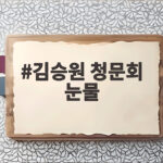 김승원 청문회 눈물 발달장애인 기관 특혜 의혹 해명 현장 김승원 청문회 눈물