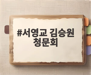 서영교 김승원 청문회