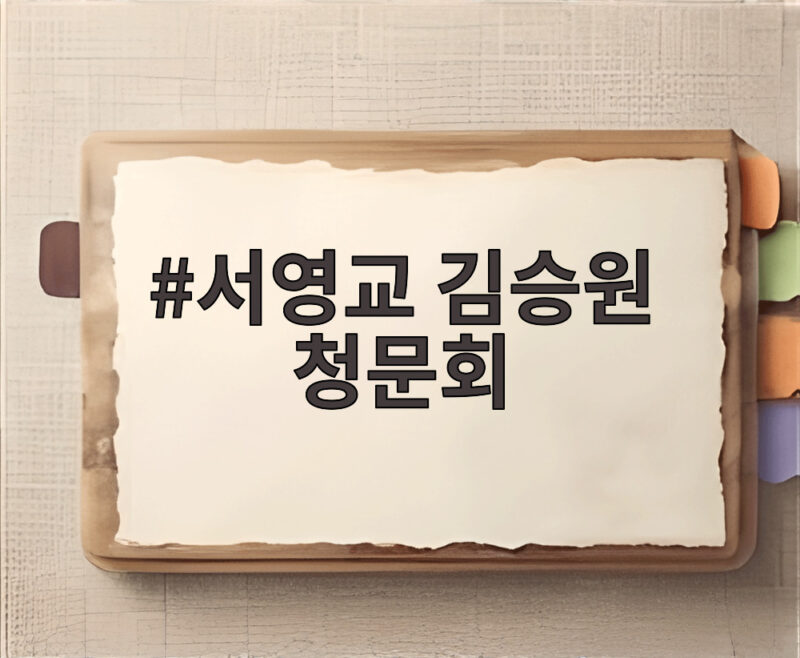 서영교 김승원 청문회 난장판이 된 사연과 김 후보자 눈물의 진실 1 서영교 김승원 청문회