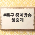 축구 중계방송 생중계 오늘 저녁 7시 30분 한국 카타르전 보는 법 축구 중계방송 생중계