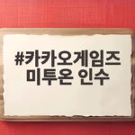 카카오게임즈 미투온 인수 소식 수익성과 시너지 전략을 알아보기 카카오게임즈 미투온 인수