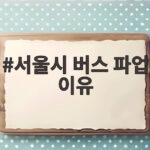 서울시 버스 파업 이유