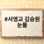 서영교 김승원 눈물