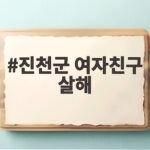 진천군 여자친구 살해