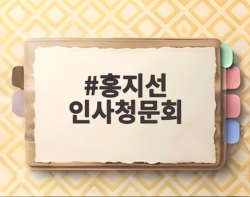 홍지선 인사청문회