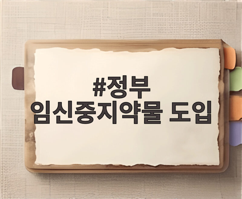 정부 임신중지약물 도입 추진 방안 음성 유통 막고 안전한 처방 환경 만들까 1 정부 임신중지약물 도입