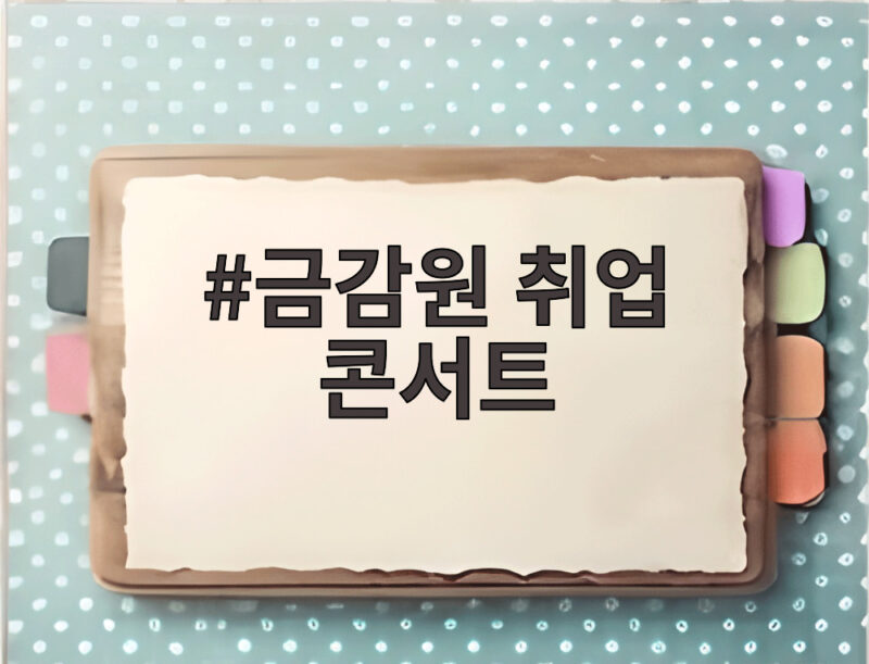 금감원 취업 콘서트