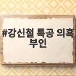 강신철 특공 의혹 부인