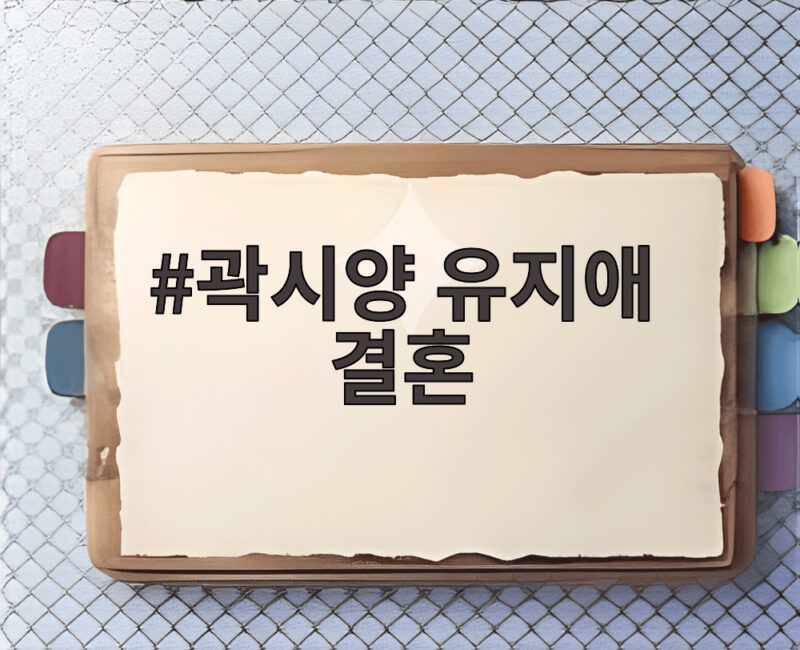 곽시양 유지애 결혼