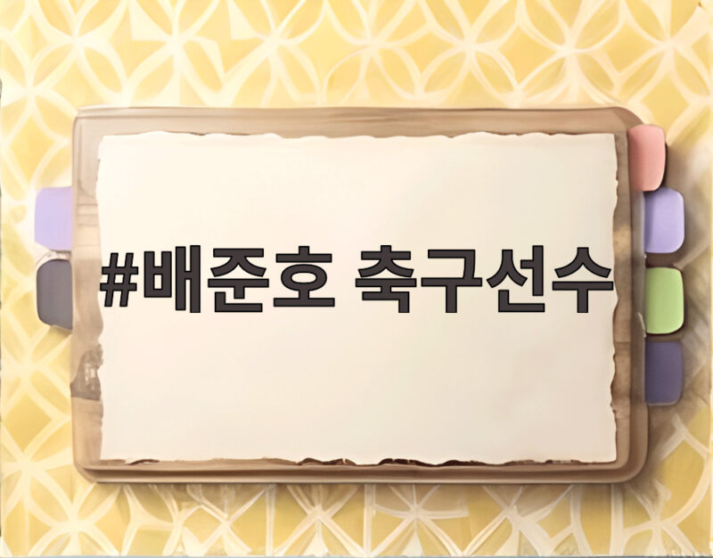 배준호 축구선수