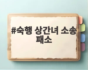 숙행 상간녀 소송 패소