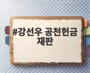 강선우 공천헌금 재판