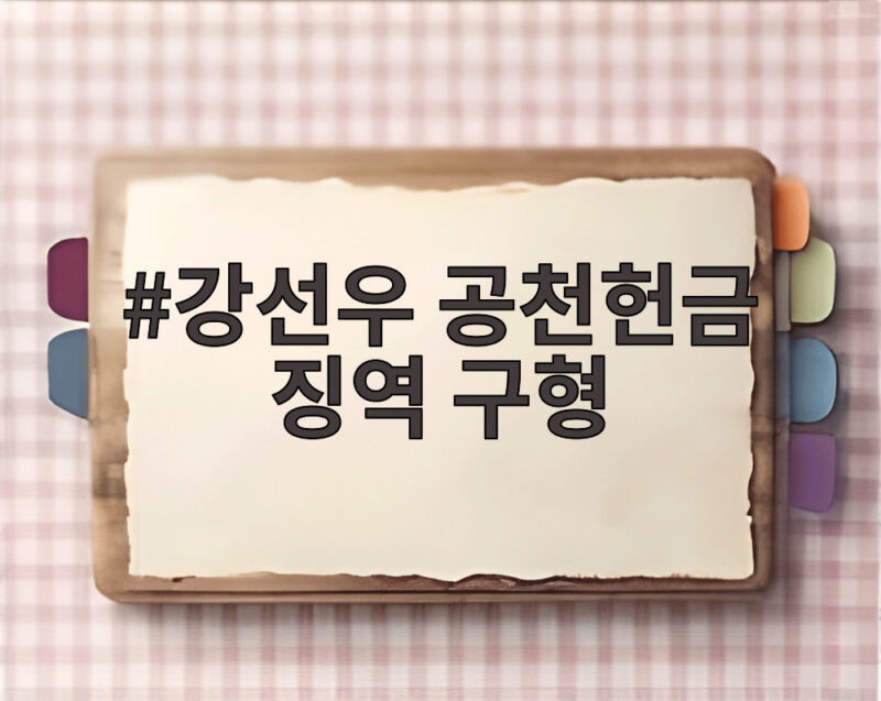 강선우 공천헌금 징역 구형 1심 결과와 쪼개기 후원 논란 정리 1 강선우 공천헌금 징역 구형