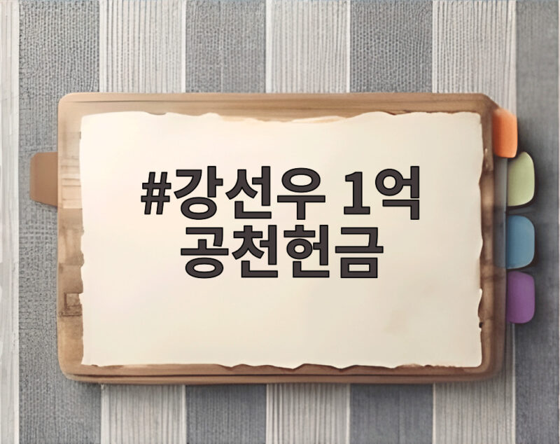 강선우 1억 공천헌금 검찰 징역 4년 구형 충격적 전말과 배경 알아보기 1 강선우 1억 공천헌금