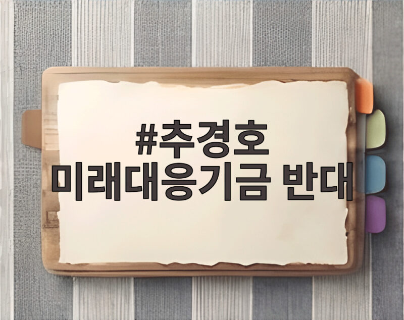 추경호 미래대응기금 반대