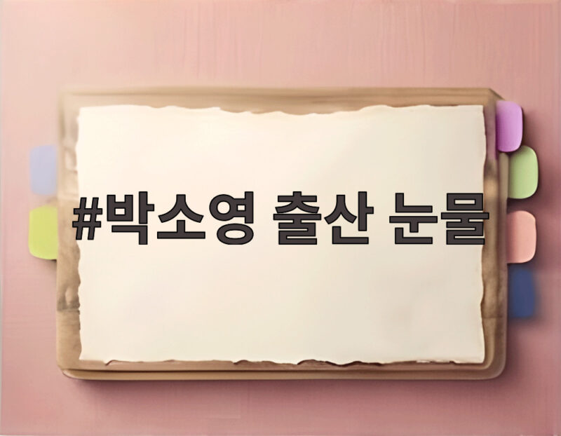 박소영 출산 눈물 신랑수업2에서 공개된 모두가 감동한 순간 1 박소영 출산 눈물
