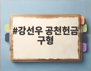 강선우 공천헌금 구형
