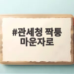 관세청 짝퉁 마운자로