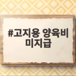 고지용 양육비 미지급 4000만원 전처와 법적 분쟁 총정리 고지용 양육비 미지급