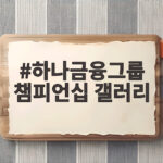 하나금융그룹 챔피언십 갤러리 티켓 할인과 주목할 선수 총정리 하나금융그룹 챔피언십 갤러리