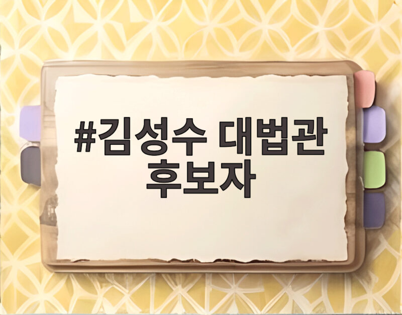 김성수 대법관 후보자
