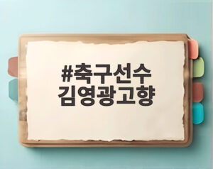축구선수 김영광고향