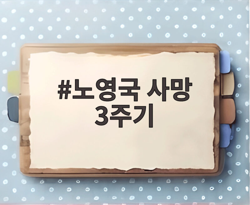 노영국 사망 3주기
