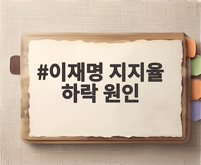 이재명 지지율 하락 원인 38퍼센트가 알려주는 진짜 이유 1 이재명 지지율 하락 원인